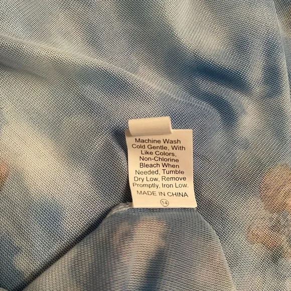 Angel Print Sheer Top - Picture 5 of 5